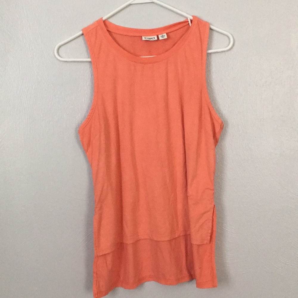 XS Cato High-low Suede Tank- top